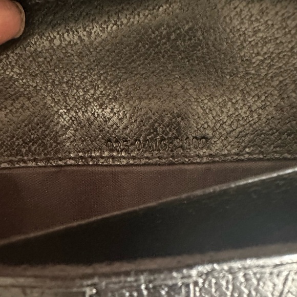 Gucci “G” Black Leather Trim Continental Wallet Authentic EUC - Picture 3 of 14